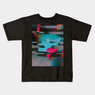 PINK HEEL - Glitch Art Abstract Kids T-Shirt